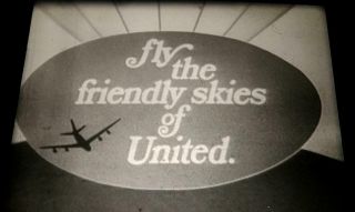 16mm Tv Commercial: United Airlines 1960 