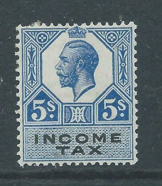 Rare King George V Fiscal/revenues Stamp 5/ - Income Tax R3450s
