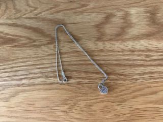 Rare Tiffany & Co Silver Return To Tiffany Mini Heart Lock Pendant Necklace