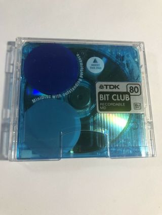 Tdk Bit Club 80 Minute Minidisc Vey Rare