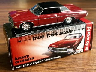 Auto World 1970 Chevrolet Impala 1/64 Red Loose Only One On Ebay Very Rare