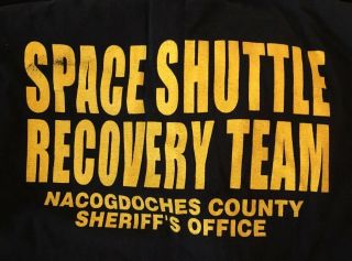 Rare NASA Space Shuttle Columbia STS - 107 Recovery Team Tshirt LG 5