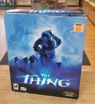 The Thing (pc,  2002) Video Game Rare Big Box Cib Complete Great Shape
