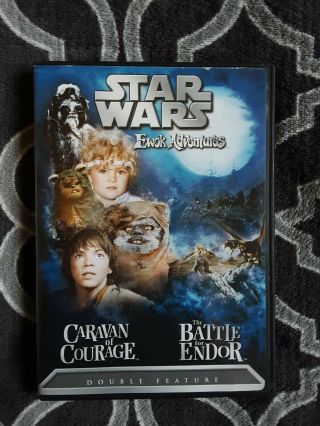Star Wars Ewok Adventures Dvd Rare Oop - Battle For Endor/caravan Of Courage