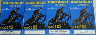Speedway Programmes Harringay (17) Very Rare From 1948/49/50
