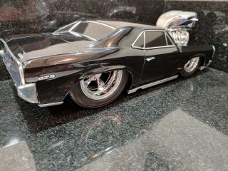 MUSCLE MACHINES 1966 Pontiac GTO Black SLAMMED Custom PROTOURING 1/18 HTF RARE 4