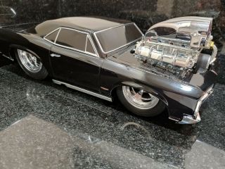 MUSCLE MACHINES 1966 Pontiac GTO Black SLAMMED Custom PROTOURING 1/18 HTF RARE 5