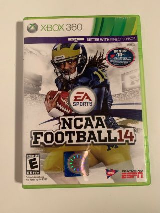 Rare Ncaa Football 14 Xbox 360,