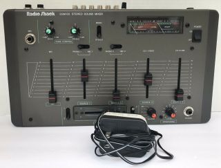 Rare Vintage Radio Shack Ssm - 60 4 Channel Stereo Audio Mixer With Tone Control