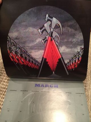 Pink Floyd “ THE WALL” 2004 Very Rare Calendar Roger Waters England Exclusive 3