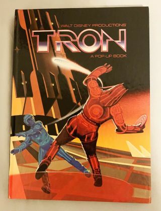 1982 Tron A Pop Up Book Walt Disney Productions Rare Vg