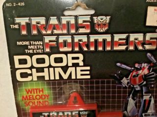 Ultra Rare - Transformers Door Chime w/Melody Sound - Hasbro 1984 - Still 3