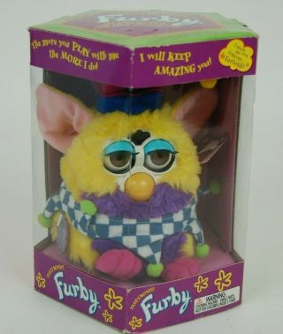 Vtg Hasbro Tiger Electronics Furby Jester Furby And Tags Rare Htf