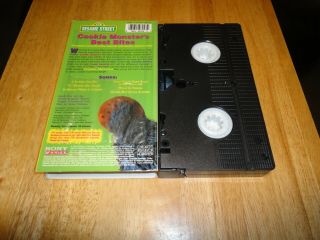 Cookie Monster ' s Best Bites (VHS,  1995) Sesame Street Sony Rare Children Kids 2