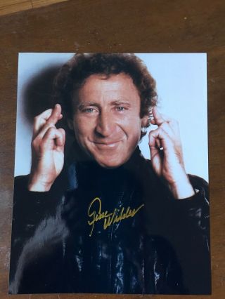 Gene Wilder Willy Wonka Rare Signed Autograph Photo Signature 8x10 Color