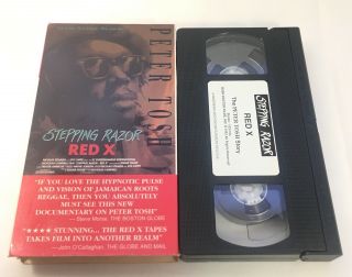 Peter Tosh Reggae Stepping Razor Red X Vhs Tape Bush Films 1992 Rare Oop