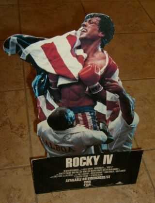 Rare Vintage Rocky Counter Store Display Promo Standee Sylvester Stallone Poster