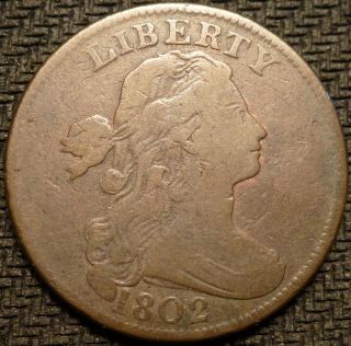 1802 Draped Bust Large Cent (s - 139,  Rare Eds - Ii)