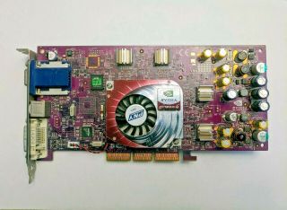 Rare Pny Vcgf4ti46pb Nvidia Geforce4 Ti4600 128mb Ddr Agp Graphics Card Ms - 8872