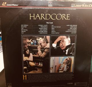 HARDCORE Laserdisc Extremely Rare George C.  Scott - Pre - owned 2