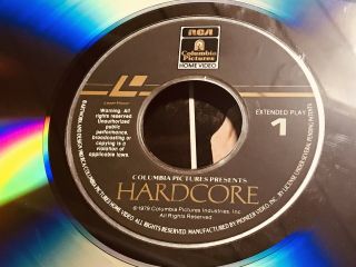 HARDCORE Laserdisc Extremely Rare George C.  Scott - Pre - owned 5