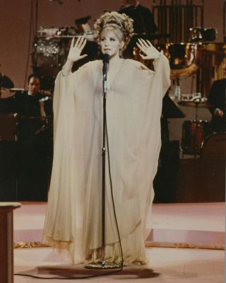 Barbra Streisand - Rare Color Concert Photo @ Las Vegas 1969
