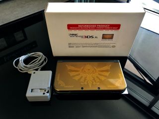 Nintendo 3ds Xl Zelda Hyrule Gold Limited Edition System Rare