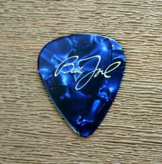 Billy Joel 1990 ' s Vintage Tour Guitar Pick Dont Take Sh t From Anybody RARE BLUE 2