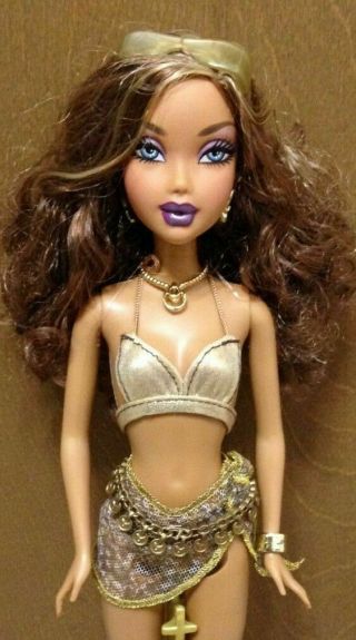 Barbie My Scene Bling Gold Metallic Bikini Madison Doll Highlighted Hair Aa Rare