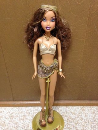 Barbie My Scene Bling Gold Metallic Bikini Madison Doll Highlighted Hair AA Rare 2