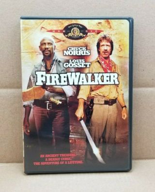 Firewalker (dvd,  2005) Mgm 1986 Movie Chuck Norris Louis Gosset Rare & Oop