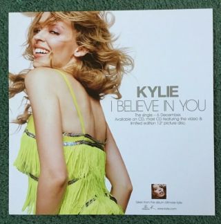 Kylie Minogue - I Believe In You Record Store Promo Photo Rare
