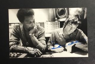Johnny Bristol & Boz Scaggs Signed Rare Photo Autographed Music Dead