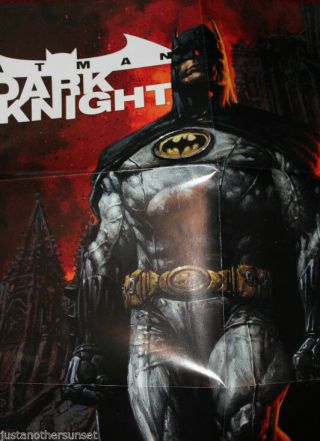 Sdcc Promo Poster Dc Comics Batman Dark Knight Finch Williams 2010 Rare