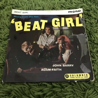 “beat Girl” Music From Film By John Barry & Adam Faith Rare Uk Mono 7” Vinyl Ep