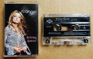 Britney Spears - Stronger - Very Rare Uk Cassette Tape Single - Jive 9251504