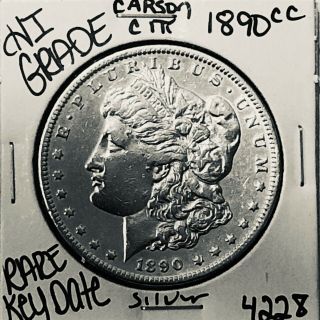 1890 Cc Morgan Silver Dollar Hi Grade U.  S.  Rare Key Coin 4228