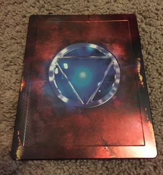 Iron Man 3 Blu Ray 2 Disc Set Marvel Steelbook Edition Uk Exclusive Rare Oop