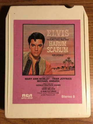 Elvis Presley Harum Scarum Vintage Rare 8 Track Tape Late Nite Bargain