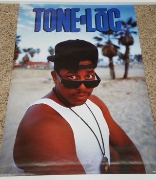 Rare Vintage Tone Loc Poster - - Copyright 1989 - In Sleeve