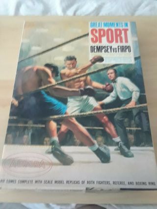 Rare 1965 Aurora Dempsey Vs Firpo From Great Moments In Sports Series