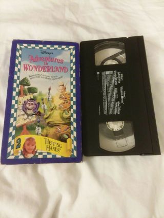 DISNEY’S Adventures In Wonderland VHS Volume 2 HELPING HANDS Rare 90’s Tape 3