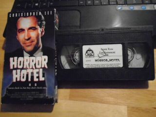 Rare Oop Horror Hotel Vhs Film Christopher Lee City Of The Dead 1960 Black White