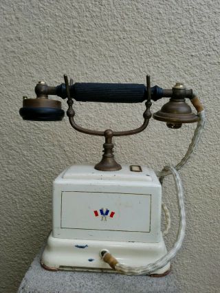 RARE Antique L.  M.  ERICSSON & Co.  Enamel Telephone Made In Stockholm Sweden 2