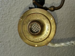 RARE Antique L.  M.  ERICSSON & Co.  Enamel Telephone Made In Stockholm Sweden 5