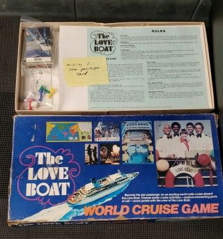 Rare - Vintage 1980 The Love Boat World Cruise Board Game 99 Complete Tv Show