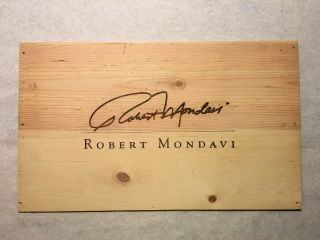 1 Large Rare Wine Wood Panel Robert Mondavi Vintage Crate Box Side 7/19 1246
