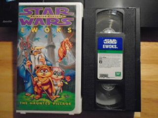 Rare Oop Star Wars Ewoks Vhs Cartoon 90min Episode Haunted Village 1985 Season 1