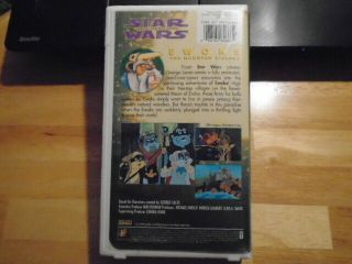RARE OOP Star Wars Ewoks VHS cartoon 90min episode Haunted Village 1985 season 1 2