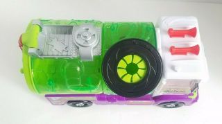 EUC The Trash Pack Green Purple Garbage Sewer Truck Moose Toys RARE Vehicle 2